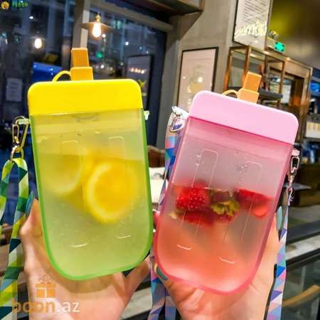Бутылка для воды  в форме "Эскимо" Ice cream bottle (yellow)
